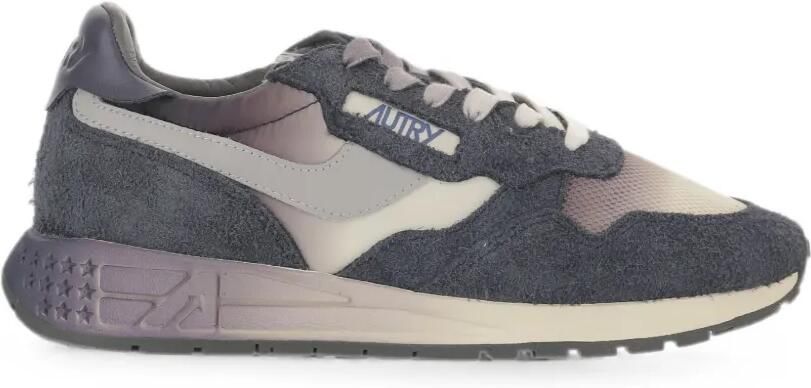 Autry Reelwind suède sneakers met vlakken Blauw
