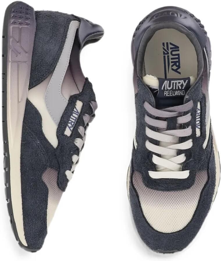 Autry Reelwind suède sneakers met vlakken Blauw - Foto 2