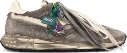 Autry Reelwind Super Vintage sneakers in white and black suede and nylon Grijs