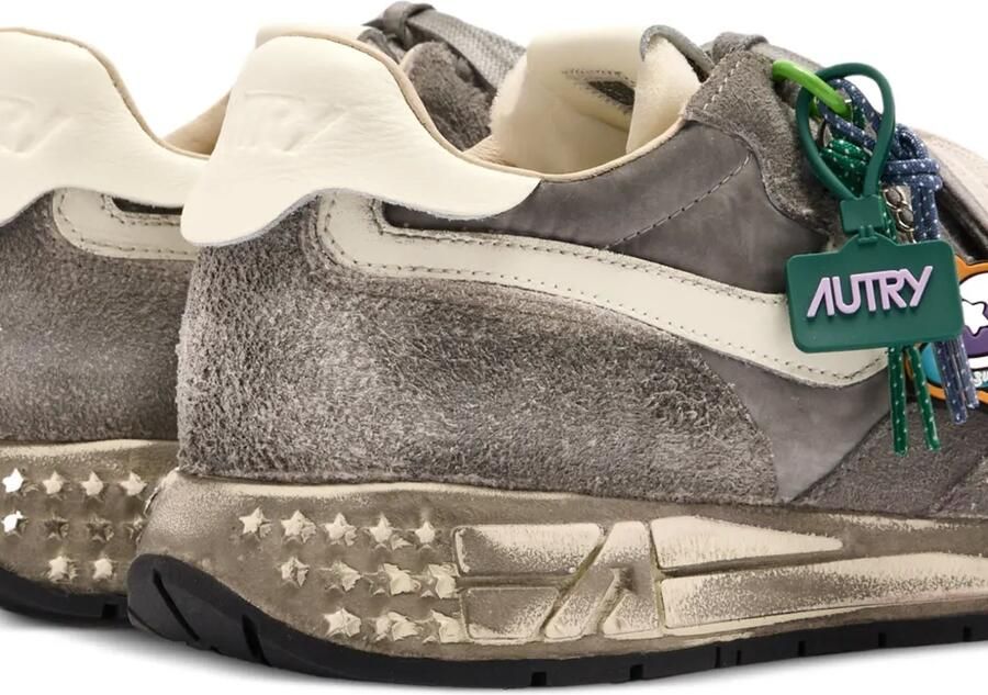 Autry Reelwind Super Vintage sneakers in white and black suede and nylon Grijs - Foto 2