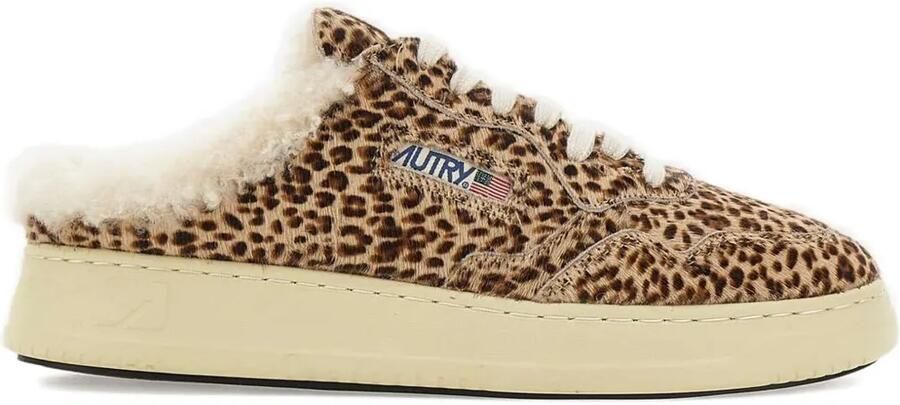 Autry Sneakers met dierenprint Bruin