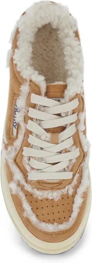 Autry Sneakers met lammy afwerking en plateauzool Bruin - Foto 4