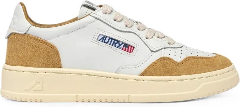 Autry Sneakers met suède vlakken Beige