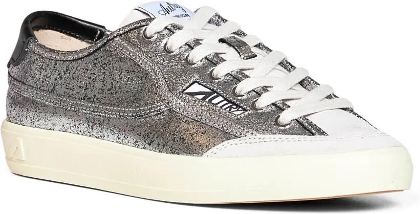 Autry Sneakers van gelamineerd leer met gebarsten effect Zilver - Foto 2