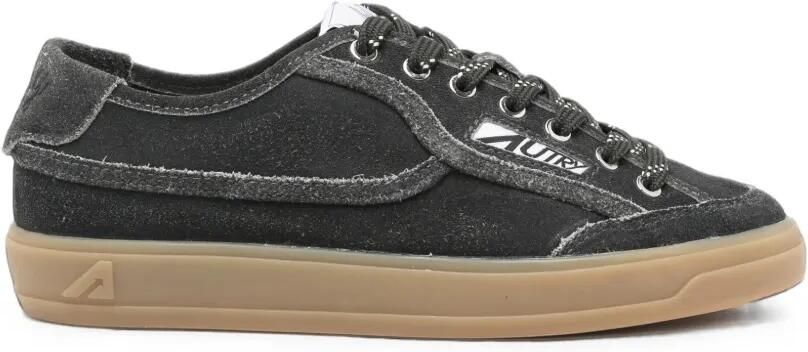 Autry Sneakers met suède vlakken Zwart