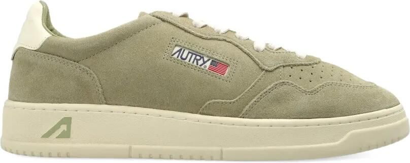 Autry Suède sneakers met geperforeerde details Groen
