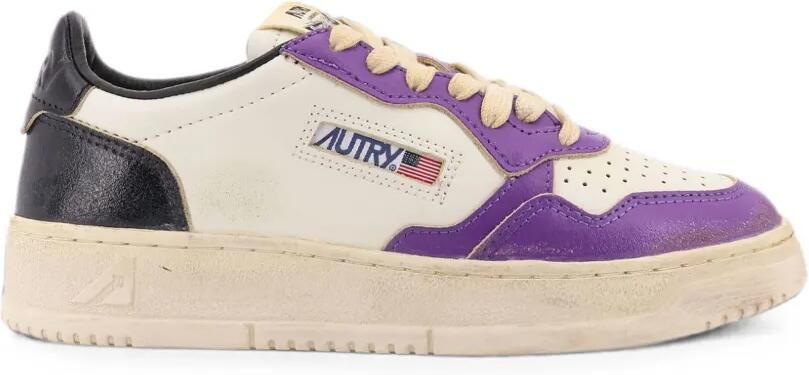 Autry Super Vintage leren low-top sneakers Wit