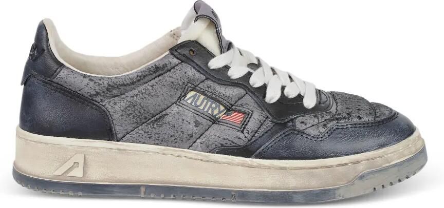 Autry Super Vintage leren sneakers Grijs