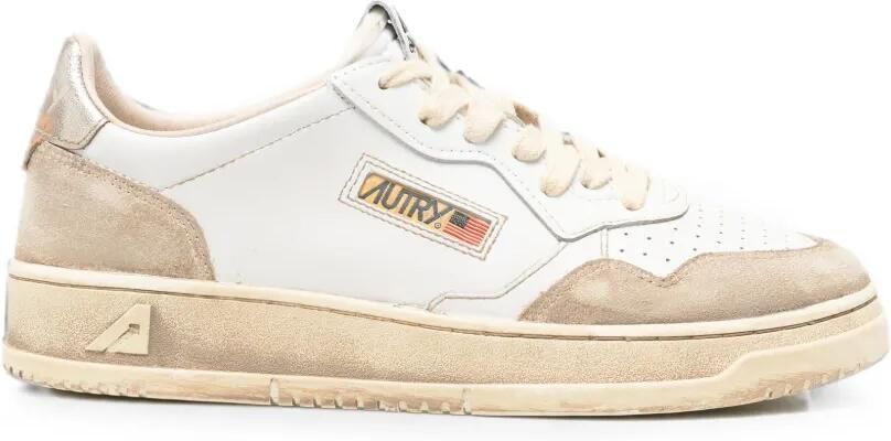 Autry Super Vintage Low sneakers met logodetail Wit