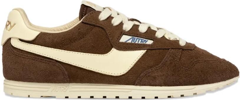 Autry Tweekleurige sneakers Bruin