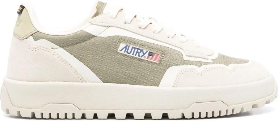 Autry Wildpace Low sneakers van cordura en suède Beige