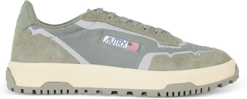 Autry Wildplace sneakers met suède vlak Groen