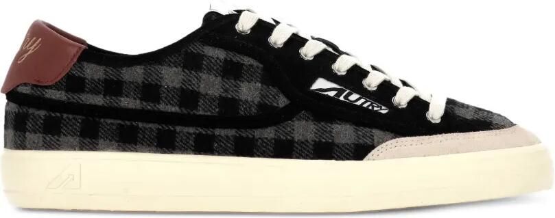 Autry Windscape geruite en suède low-top sneakers Zwart