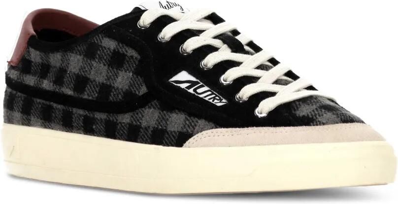 Autry Windscape geruite en suède low-top sneakers Zwart - Foto 2