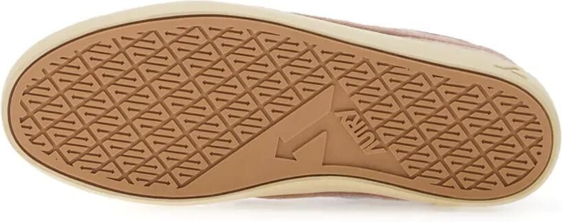 Autry Windscape Low sneakers in powder pink and chocolate check-print fabric and suede Roze - Foto 3