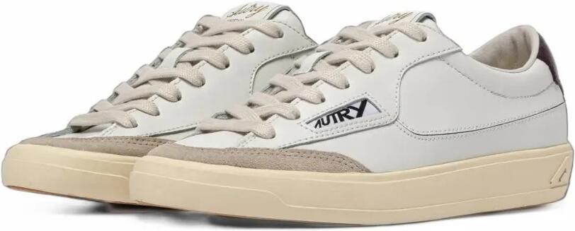 Autry Windscape low sneakers in white and fig leather Wit - Foto 4