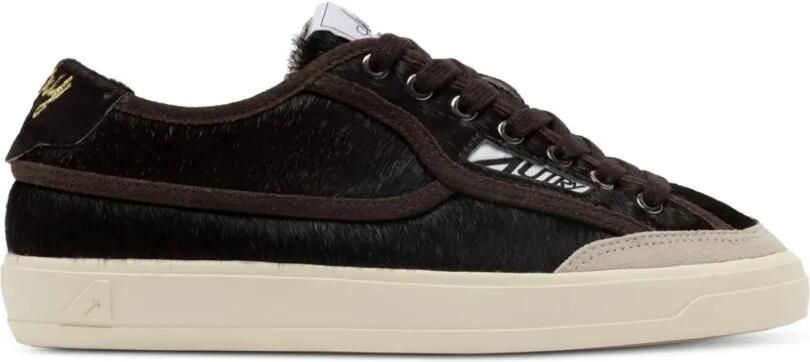 Autry Windscape sneakers met kalfshaar Zwart