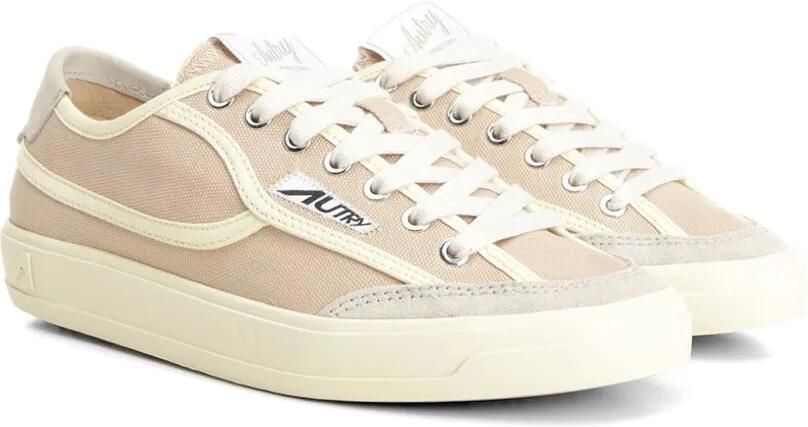 Autry Windscape suède sneakers met vlakken Beige - Foto 4