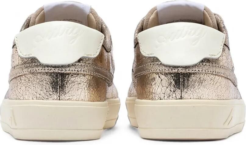 Autry Windscape suède sneakers van gebarsten leer Goud - Foto 2