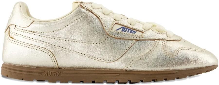 Autry Windspin leren sneakers Goud