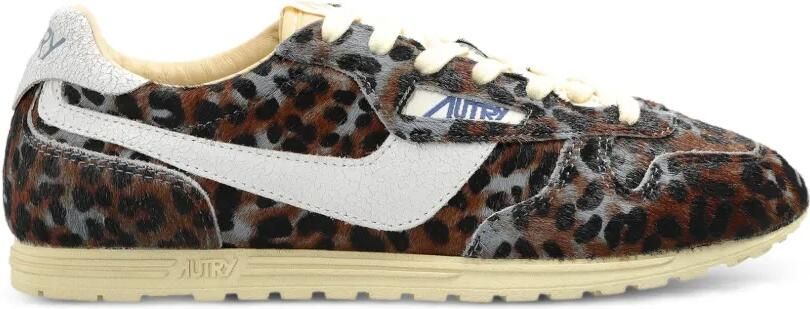 Autry Windspin leren sneakers met luipaardprint Bruin - Foto 5