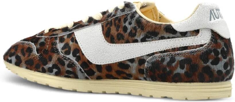 Autry Windspin leren sneakers met luipaardprint Bruin - Foto 4