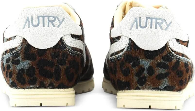 Autry Windspin leren sneakers met luipaardprint Grijs - Foto 3