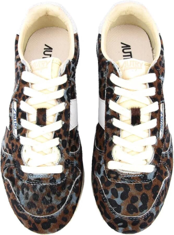 Autry Windspin leren sneakers met luipaardprint Grijs - Foto 2