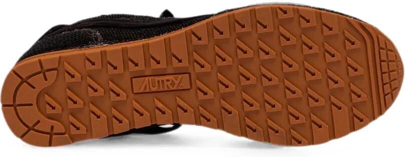 Autry Windspin Low fluwelen sneakers verfraaid met pailletten Bruin - Foto 4