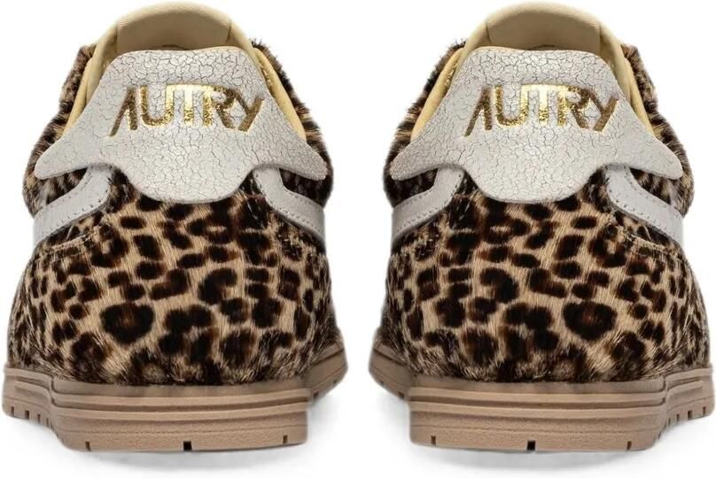 Autry Windspin Low sneakers met luipaard-print Bruin - Foto 3