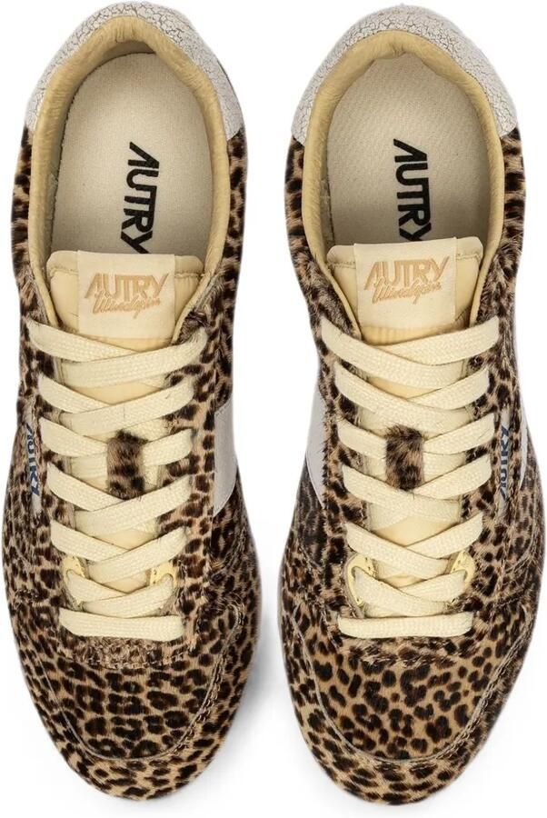 Autry Windspin Low sneakers met luipaard-print Bruin - Foto 2