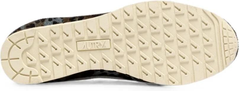 Autry Windspin Low sneakers met luipaardprint en ponyhaar Grijs - Foto 5