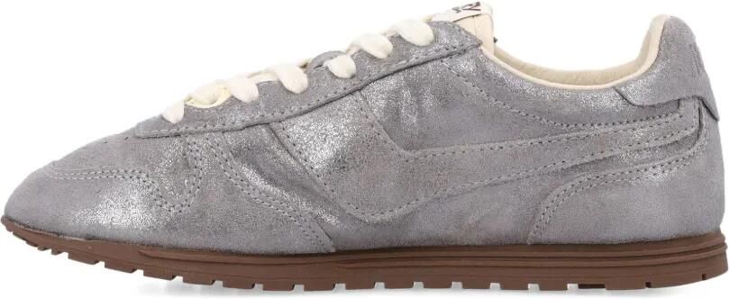 Autry Windspin metallic leren sneakers Zilver - Foto 4