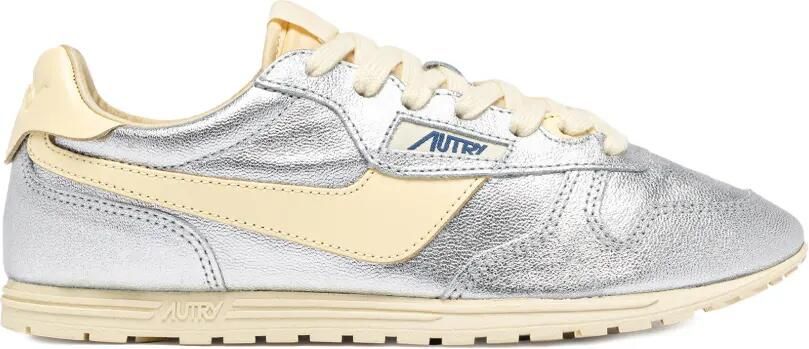 Autry Windspin sneakers met logodetail Zilver