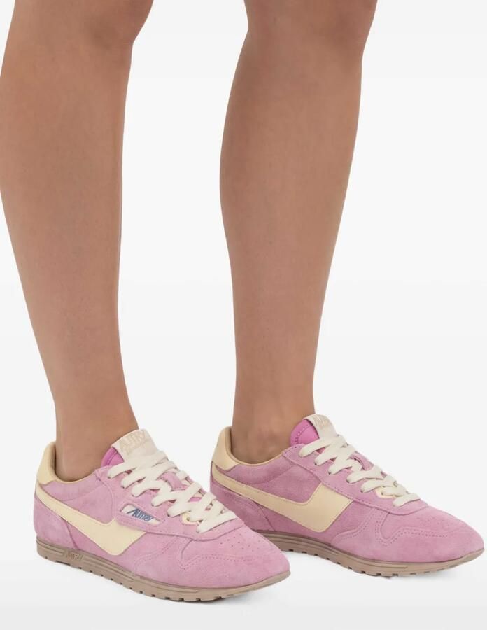 Autry Windspin sneakers met suède vlakken Roze - Foto 2