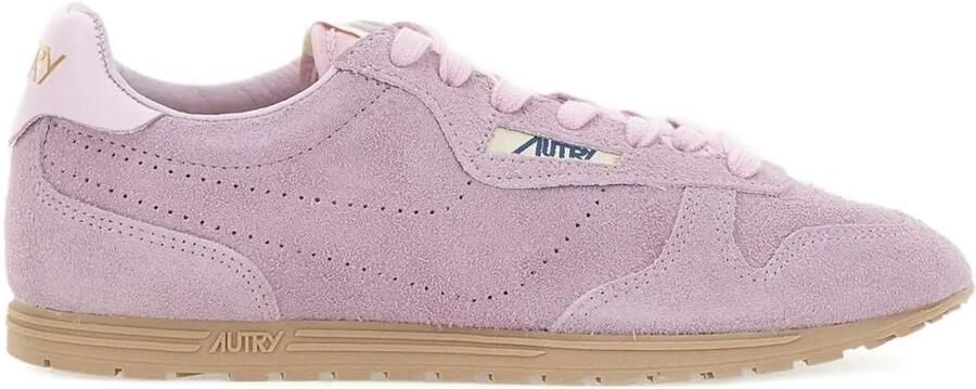 Autry Windspin suède low-top sneakers met logo-patch Roze