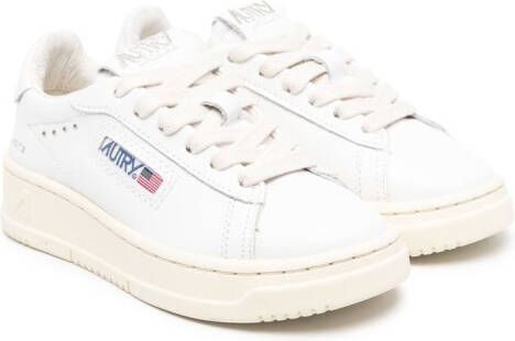 Autry Kids Medalist leren sneakers Wit