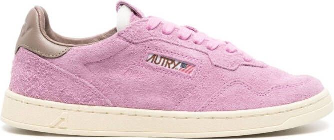 Autry lace-up suede sneakers Paars