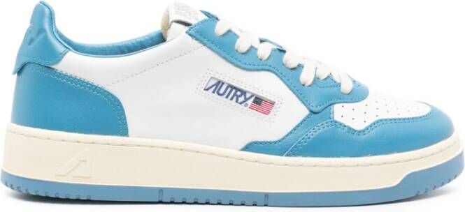 Autry Leren sneakers met logopatch Wit