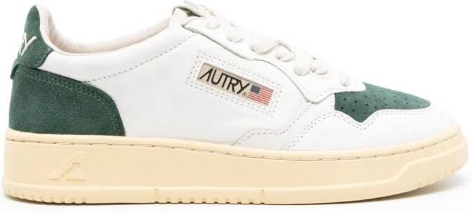 Autry Leren sneakers met vlakken Wit