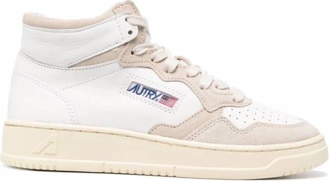 Autry Sneakers met colourblocking Wit