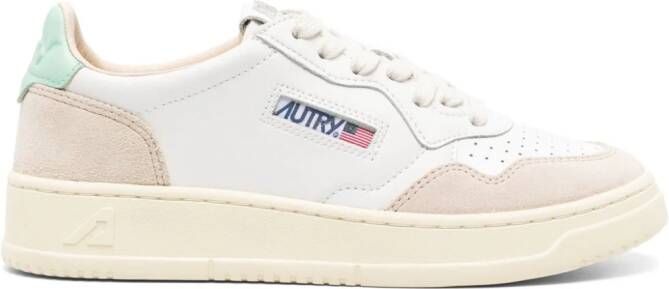 Autry Medalist leren sneakers Beige