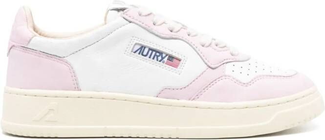 Autry Medalist leren sneakers Roze