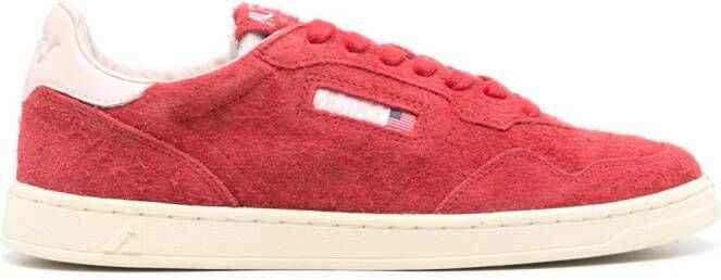 Autry Medalist suede low-top sneakers Rood