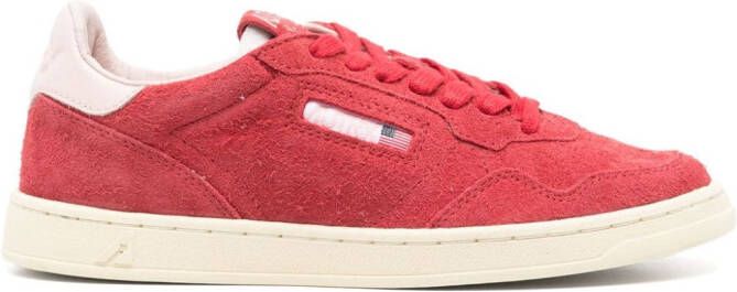 Autry Medalist suède sneakers Rood