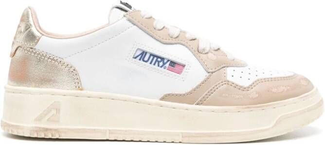 Autry Medalist Super Vintage leren sneakers Wit