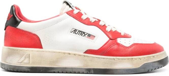 Autry Medalist Super Vintage leren sneakers Wit