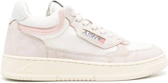 Autry Open Mini leren sneakers Wit
