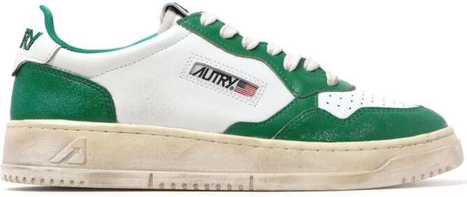 Autry Super Vintage leren sneakers Groen