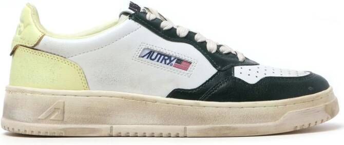 Autry Super Vintage Medalist leren sneakers Wit